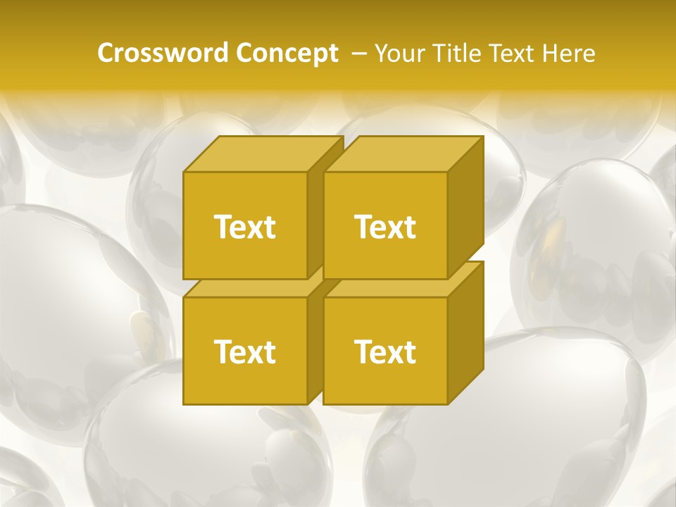 Unique Golden Egg PowerPoint Template
