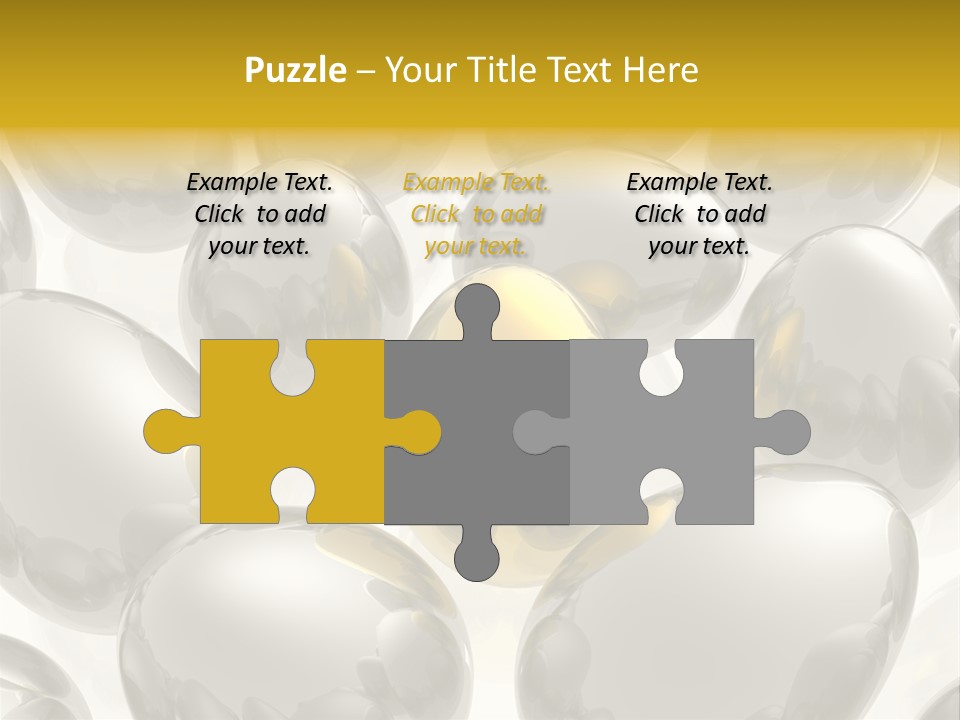 Unique Golden Egg PowerPoint Template