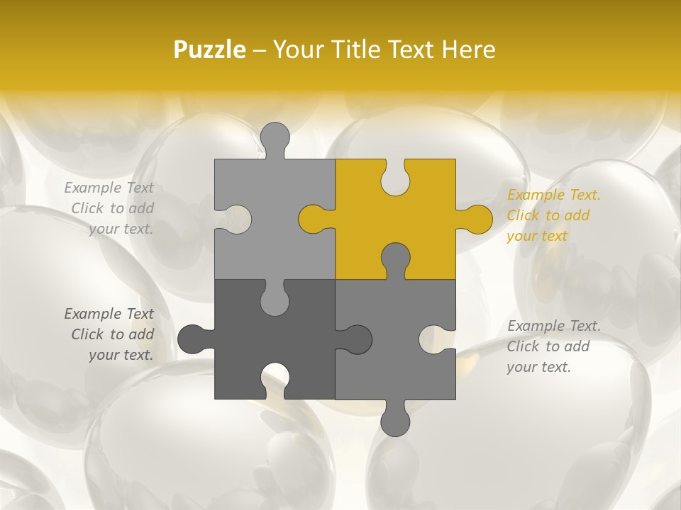 Unique Golden Egg PowerPoint Template