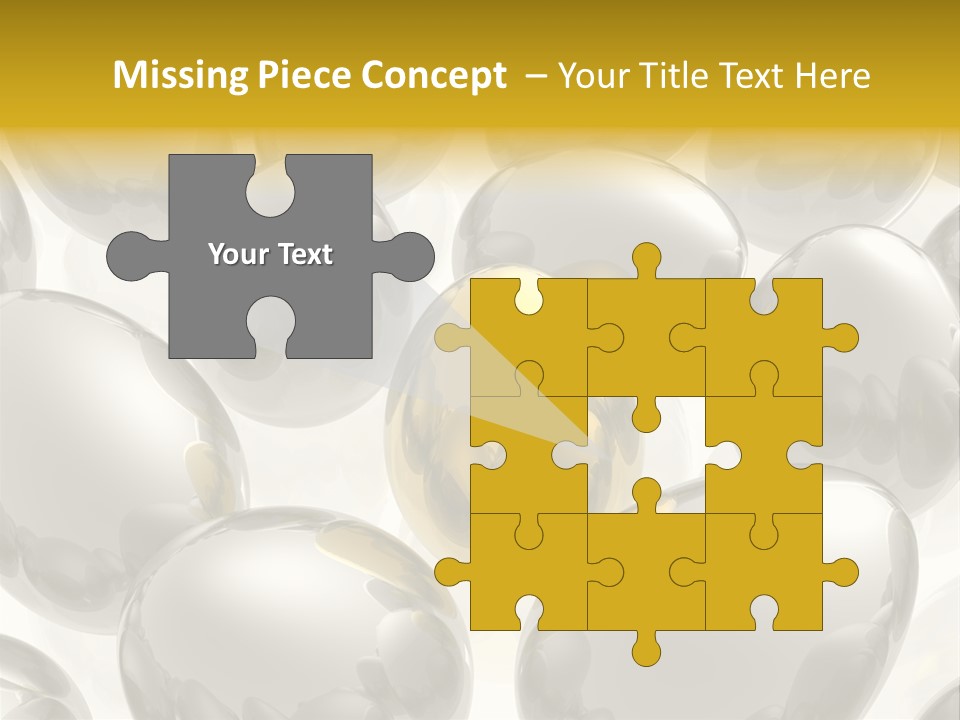 Unique Golden Egg PowerPoint Template