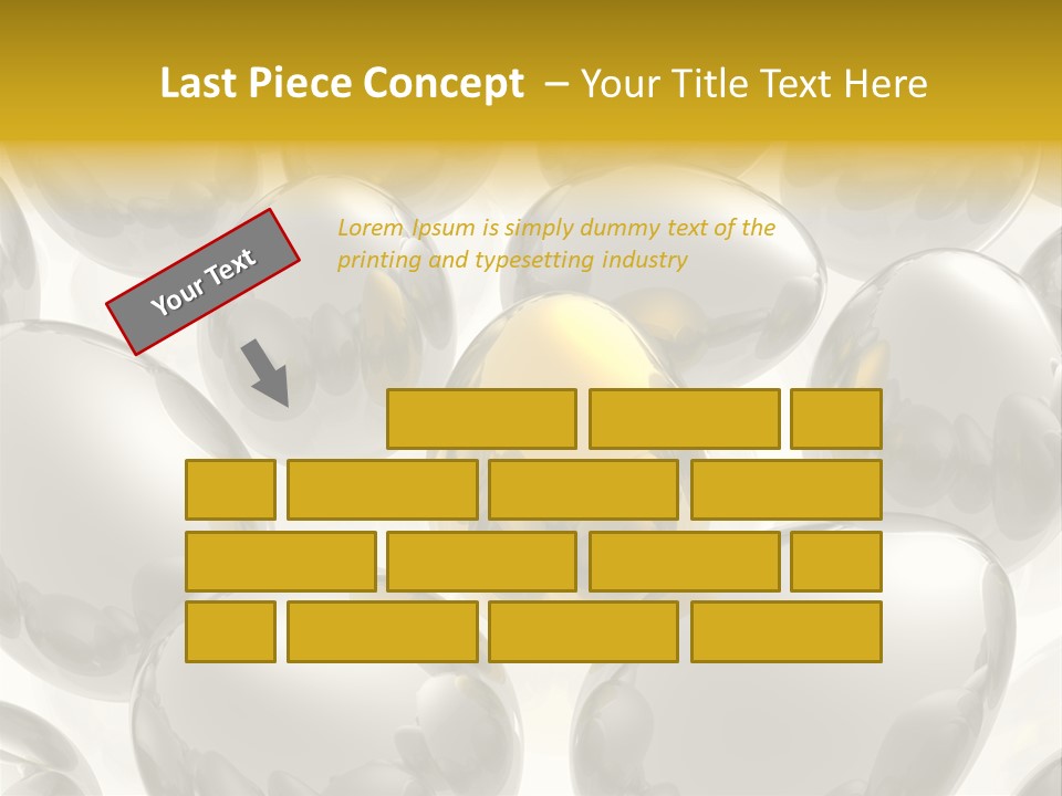 Unique Golden Egg PowerPoint Template