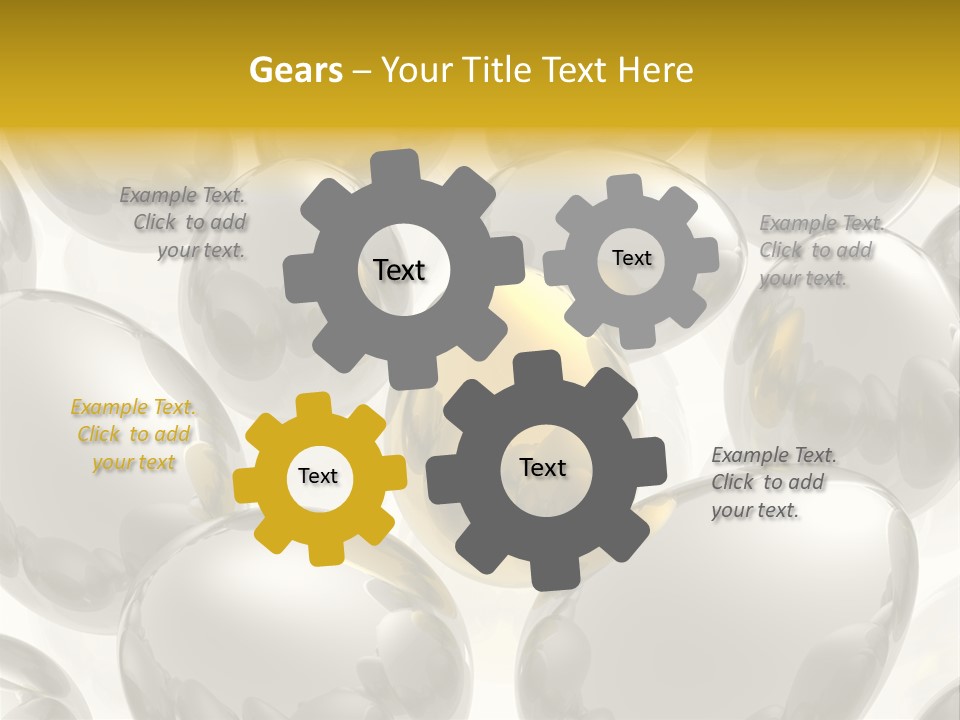 Unique Golden Egg PowerPoint Template