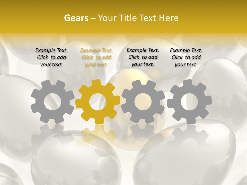 Unique Golden Egg PowerPoint Template