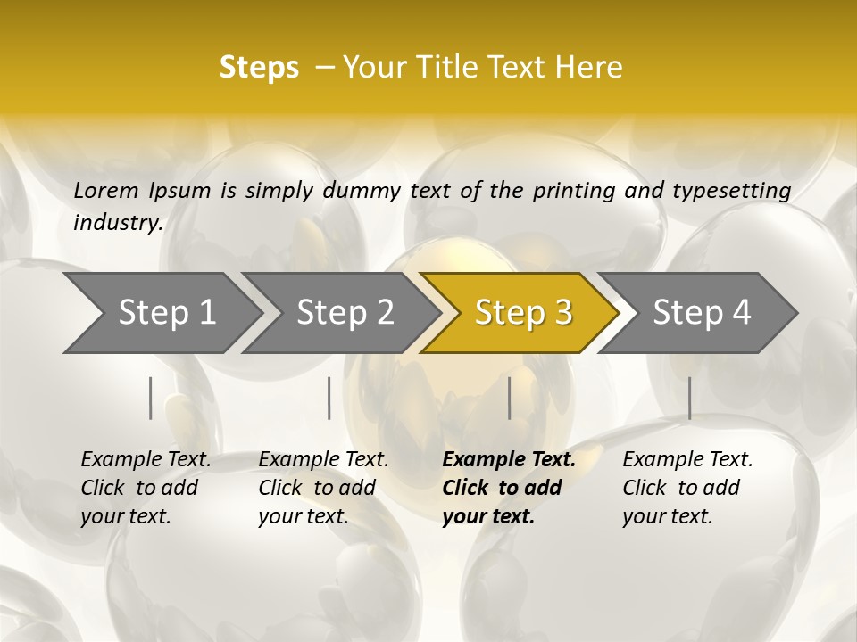Unique Golden Egg PowerPoint Template