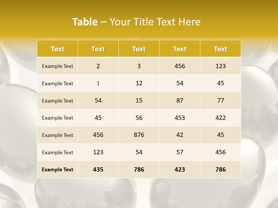 Unique Golden Egg PowerPoint Template