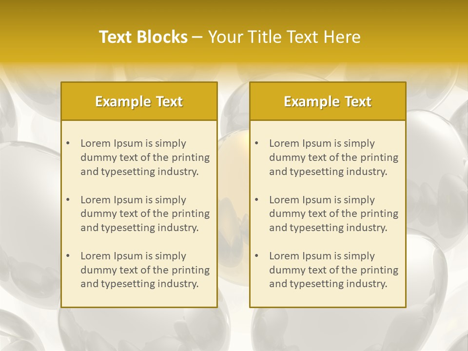 Unique Golden Egg PowerPoint Template