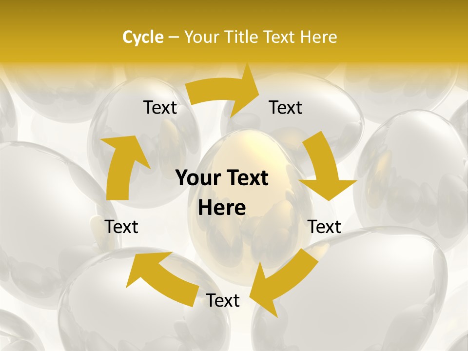 Unique Golden Egg PowerPoint Template