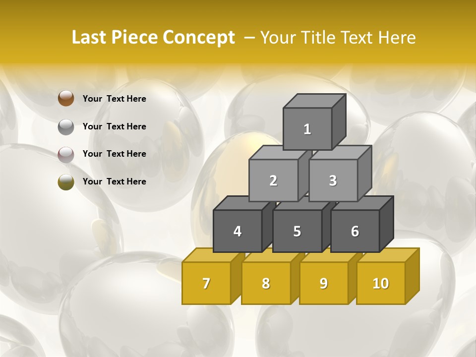 Unique Golden Egg PowerPoint Template