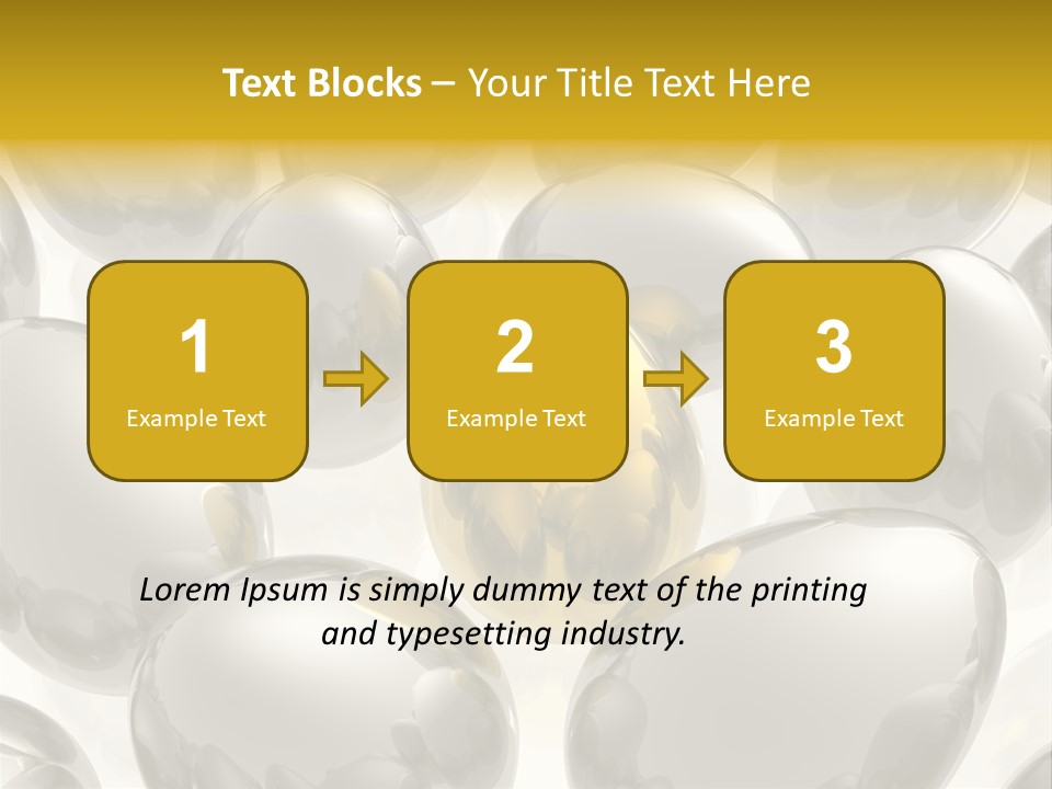 Unique Golden Egg PowerPoint Template