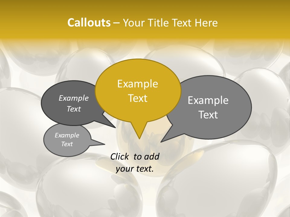 Unique Golden Egg PowerPoint Template