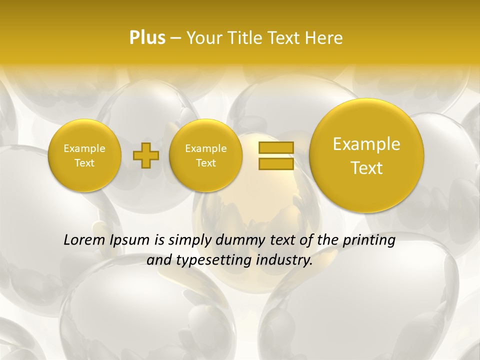 Unique Golden Egg PowerPoint Template