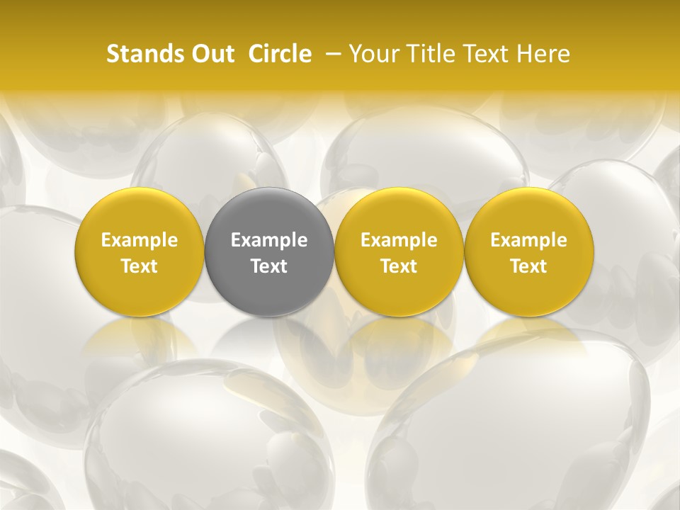 Unique Golden Egg PowerPoint Template