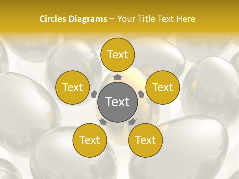 Unique Golden Egg PowerPoint Template