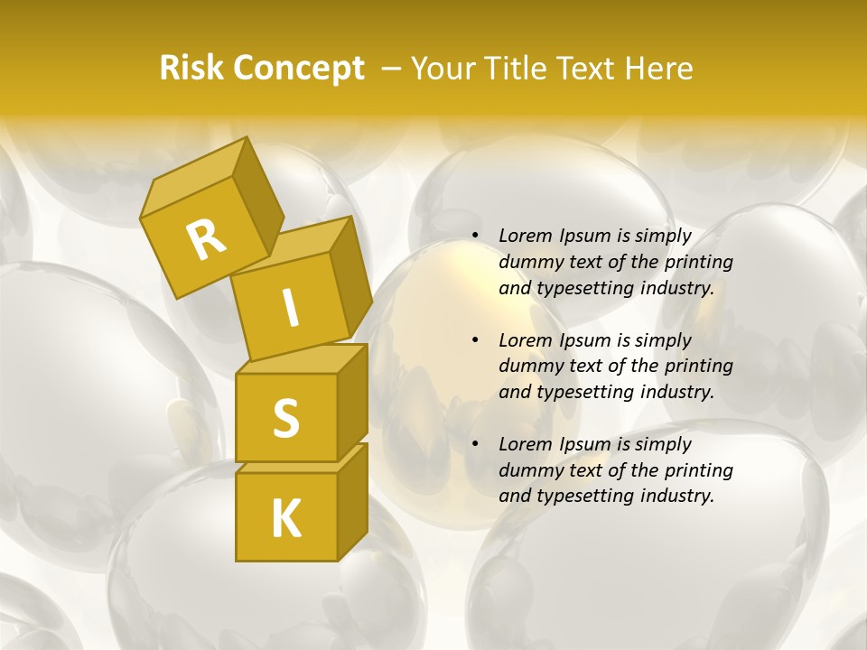 Unique Golden Egg PowerPoint Template