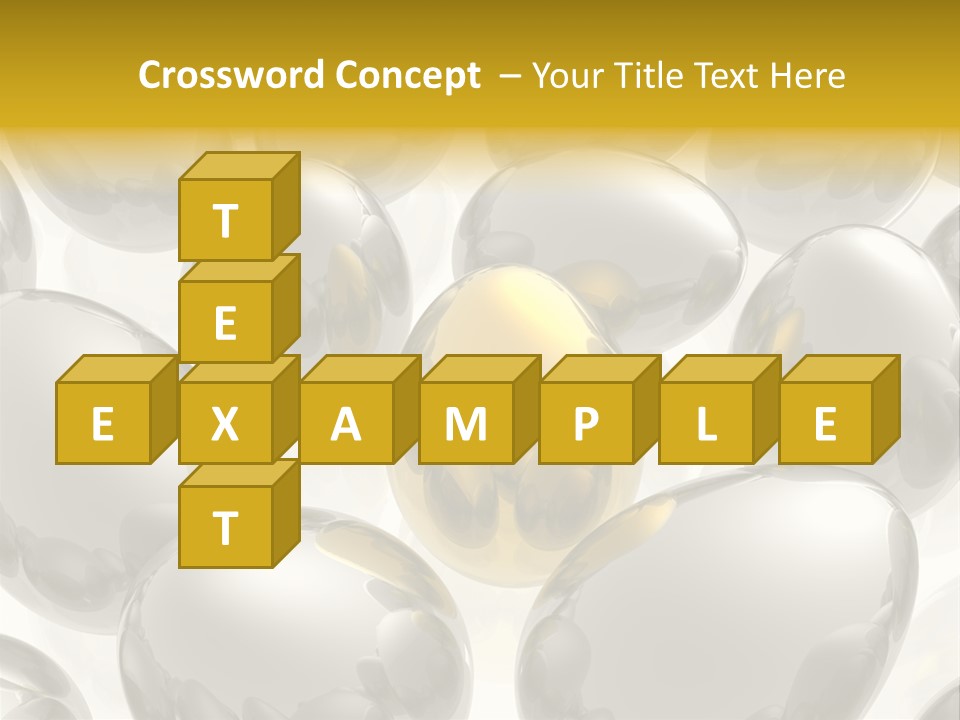 Unique Golden Egg PowerPoint Template