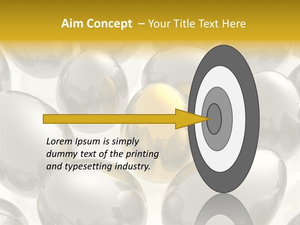 Unique Golden Egg PowerPoint Template