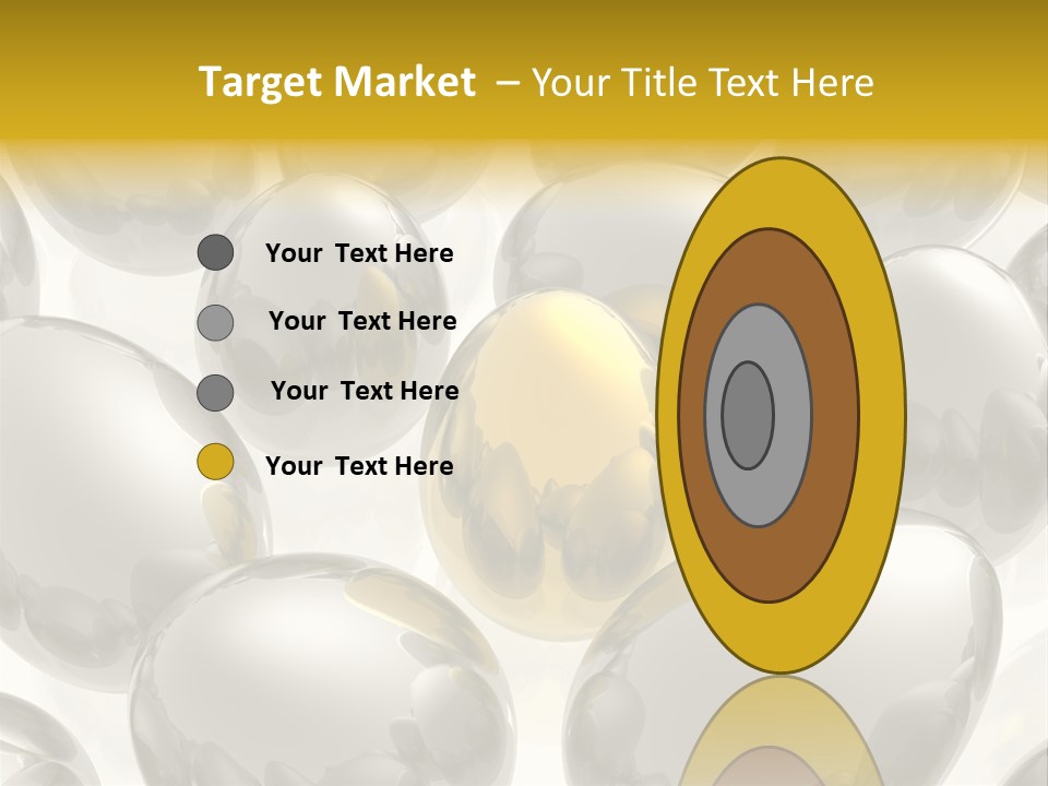 Unique Golden Egg PowerPoint Template