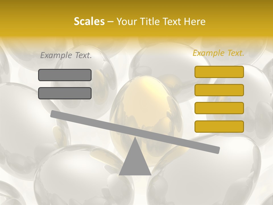 Unique Golden Egg PowerPoint Template