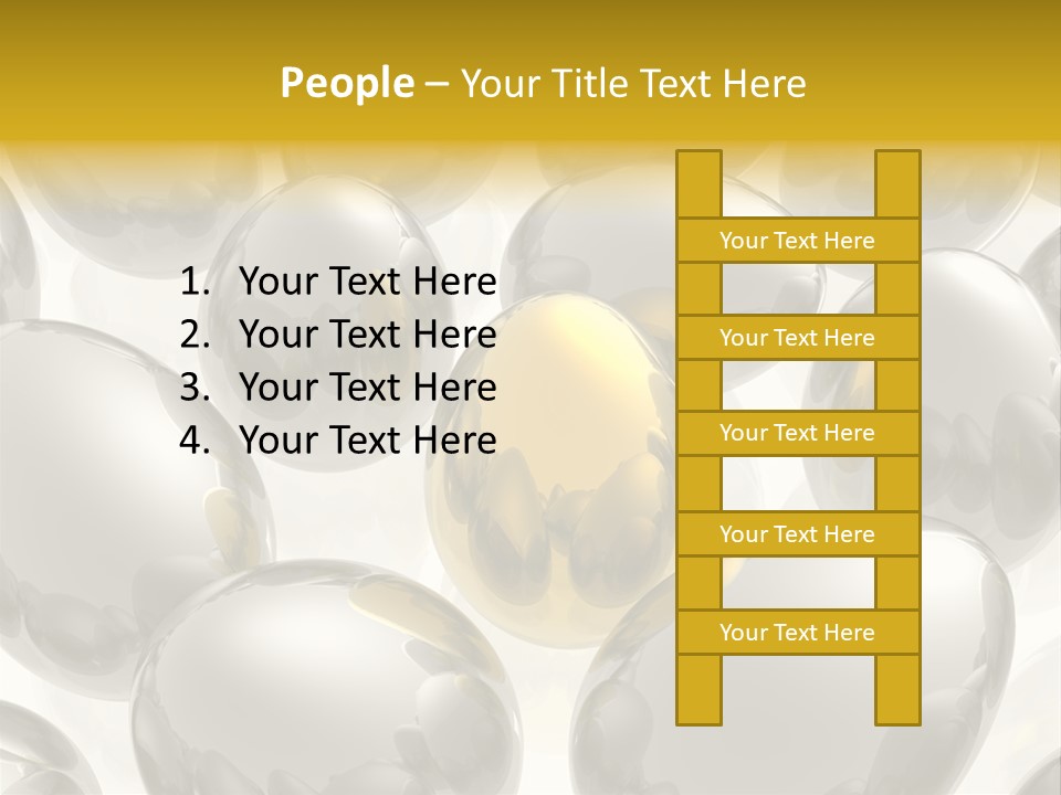 Unique Golden Egg PowerPoint Template