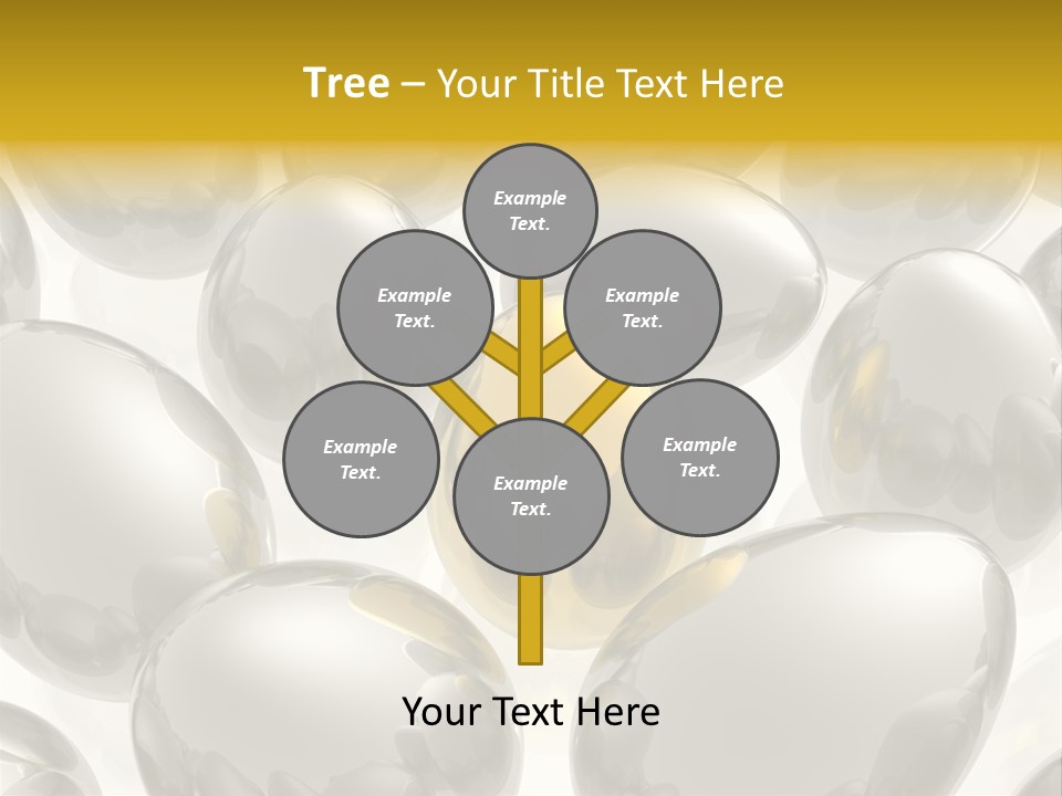 Unique Golden Egg PowerPoint Template