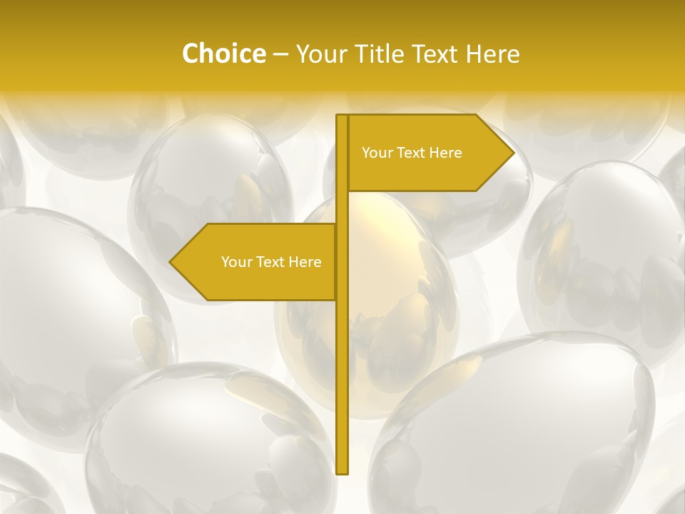 Unique Golden Egg PowerPoint Template