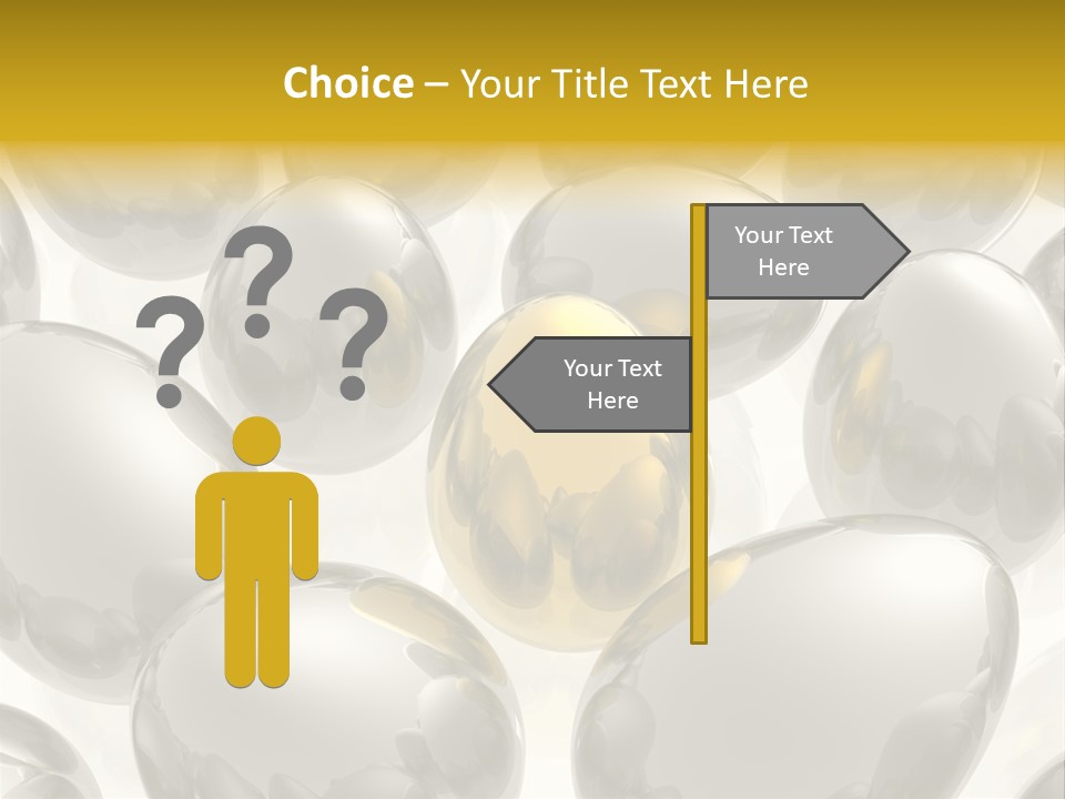 Unique Golden Egg PowerPoint Template