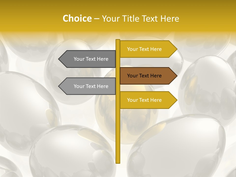 Unique Golden Egg PowerPoint Template