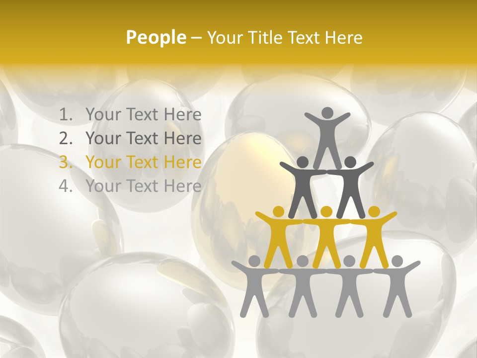 Unique Golden Egg PowerPoint Template