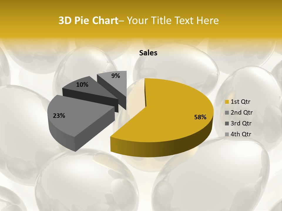Unique Golden Egg PowerPoint Template
