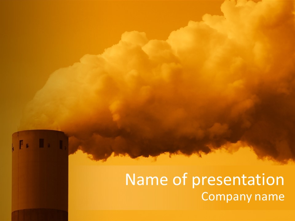 Industrial Smoke PowerPoint Template