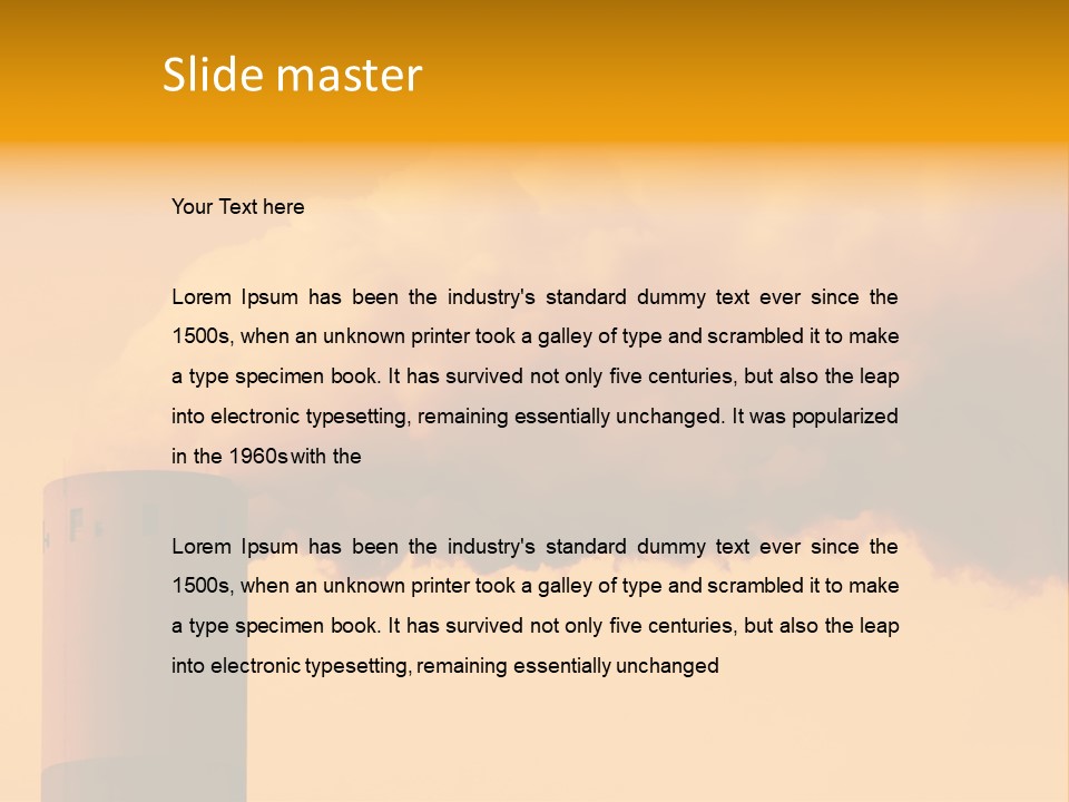 Industrial Smoke PowerPoint Template