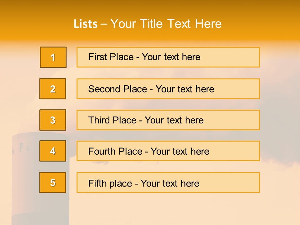 Industrial Smoke PowerPoint Template