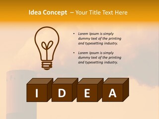 Industrial Smoke PowerPoint Template