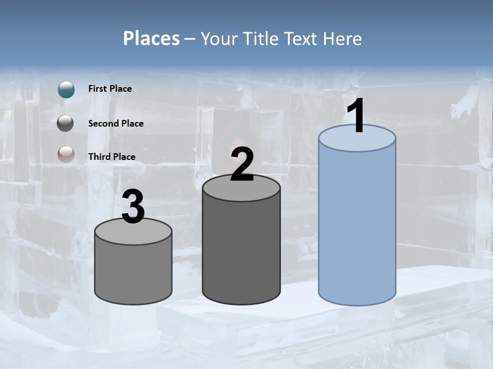 Pretty Woman At The Bar Of An Hotel Made Of Ice PowerPoint Template