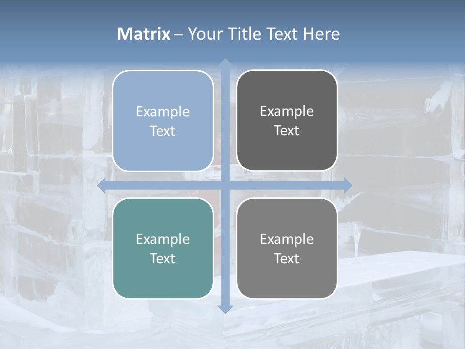 Pretty Woman At The Bar Of An Hotel Made Of Ice PowerPoint Template