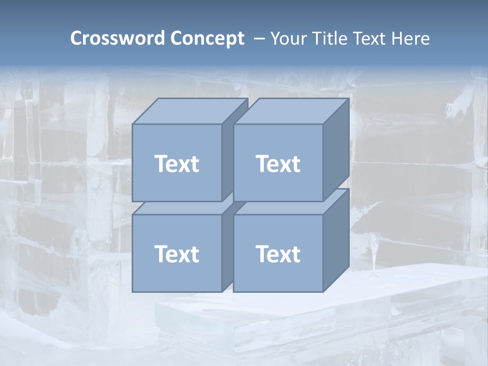 Pretty Woman At The Bar Of An Hotel Made Of Ice PowerPoint Template