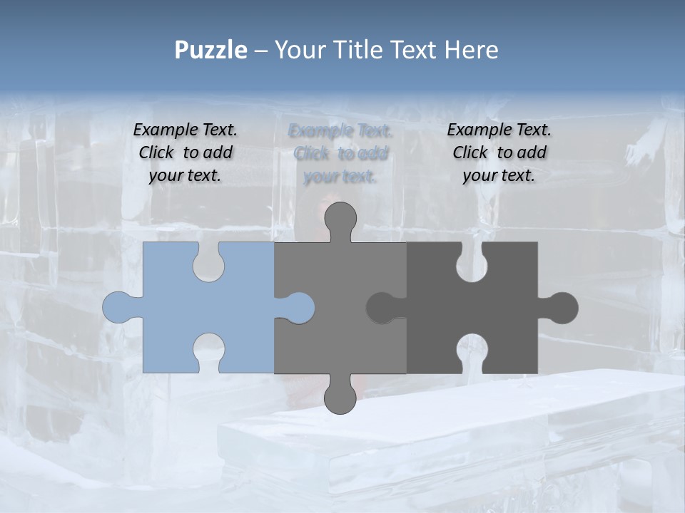 Pretty Woman At The Bar Of An Hotel Made Of Ice PowerPoint Template