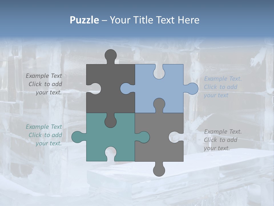 Pretty Woman At The Bar Of An Hotel Made Of Ice PowerPoint Template