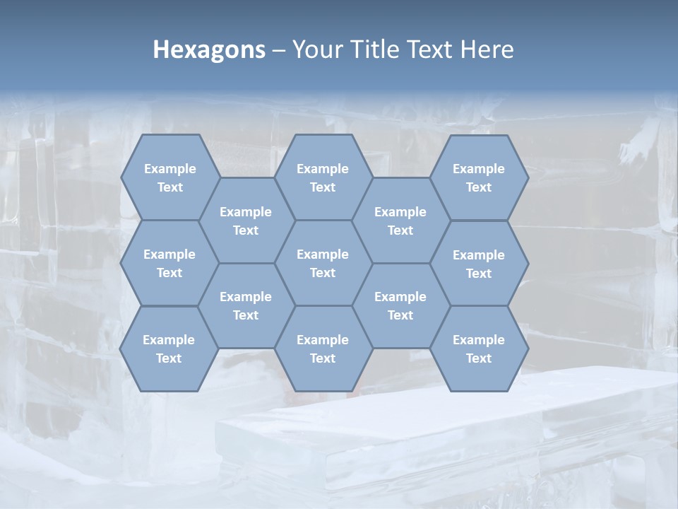 Pretty Woman At The Bar Of An Hotel Made Of Ice PowerPoint Template