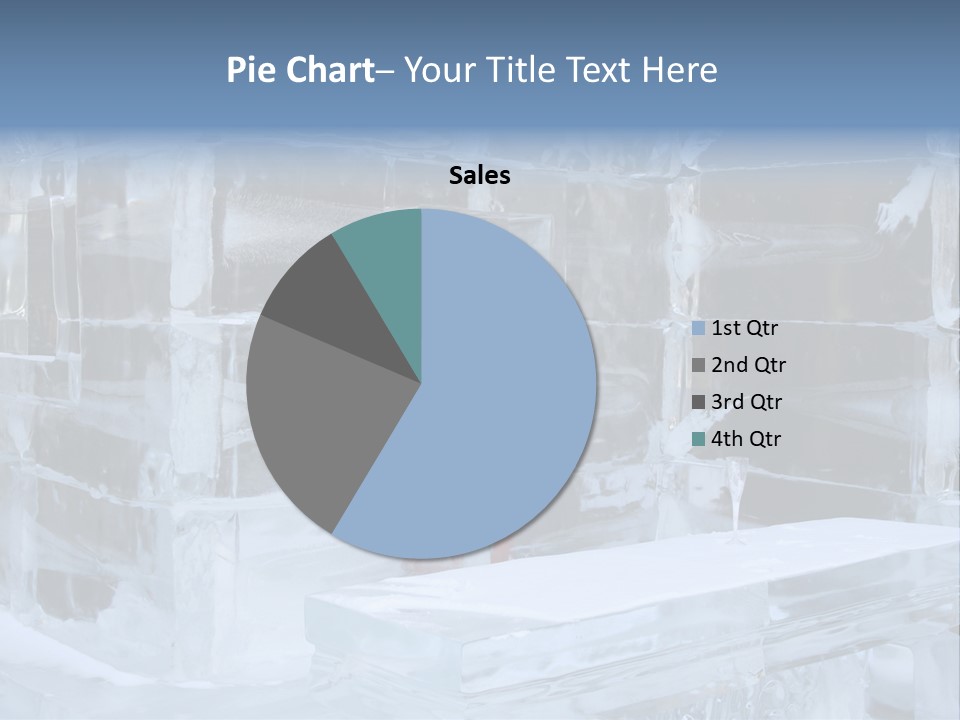 Pretty Woman At The Bar Of An Hotel Made Of Ice PowerPoint Template