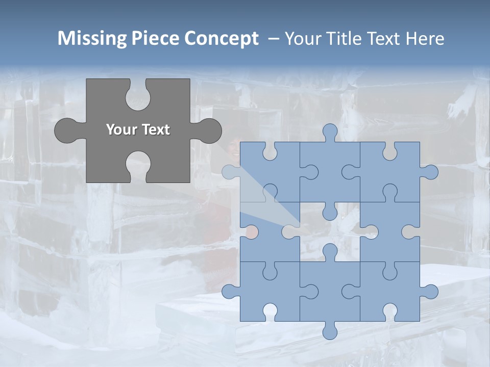 Pretty Woman At The Bar Of An Hotel Made Of Ice PowerPoint Template