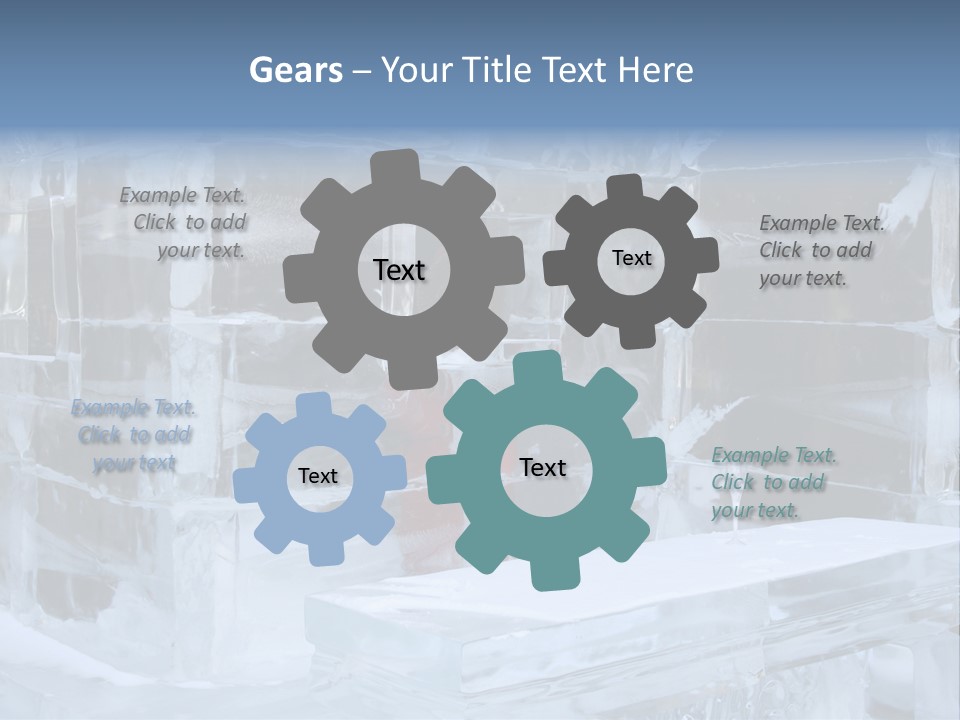 Pretty Woman At The Bar Of An Hotel Made Of Ice PowerPoint Template