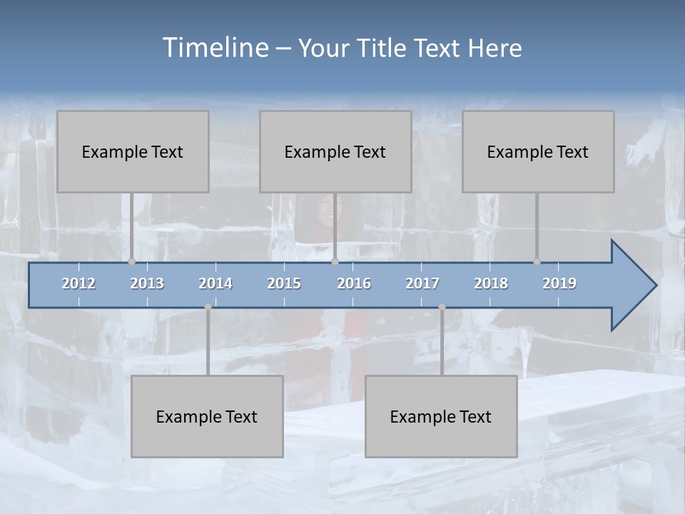 Pretty Woman At The Bar Of An Hotel Made Of Ice PowerPoint Template