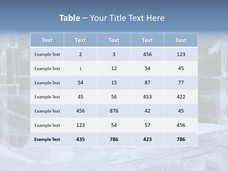 Pretty Woman At The Bar Of An Hotel Made Of Ice PowerPoint Template