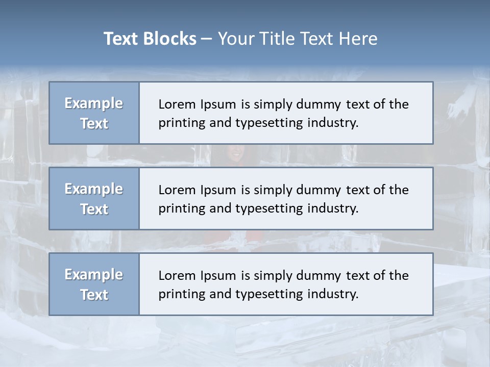 Pretty Woman At The Bar Of An Hotel Made Of Ice PowerPoint Template