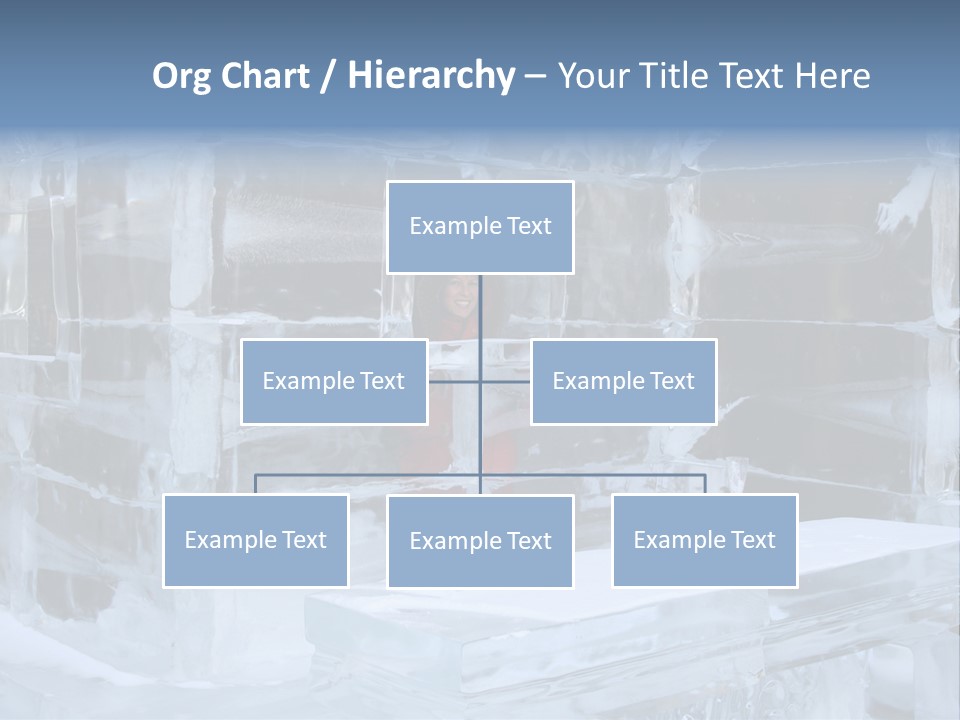 Pretty Woman At The Bar Of An Hotel Made Of Ice PowerPoint Template