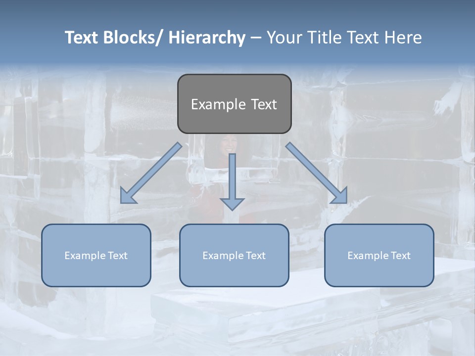 Pretty Woman At The Bar Of An Hotel Made Of Ice PowerPoint Template