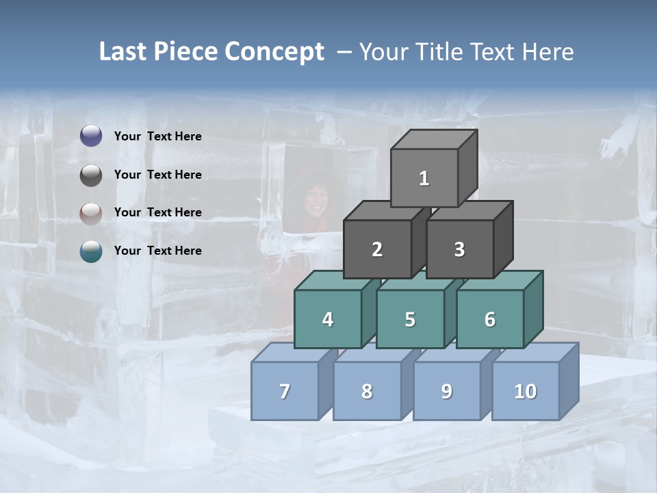 Pretty Woman At The Bar Of An Hotel Made Of Ice PowerPoint Template