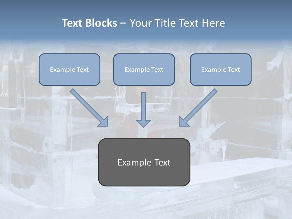Pretty Woman At The Bar Of An Hotel Made Of Ice PowerPoint Template
