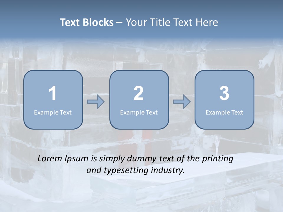 Pretty Woman At The Bar Of An Hotel Made Of Ice PowerPoint Template